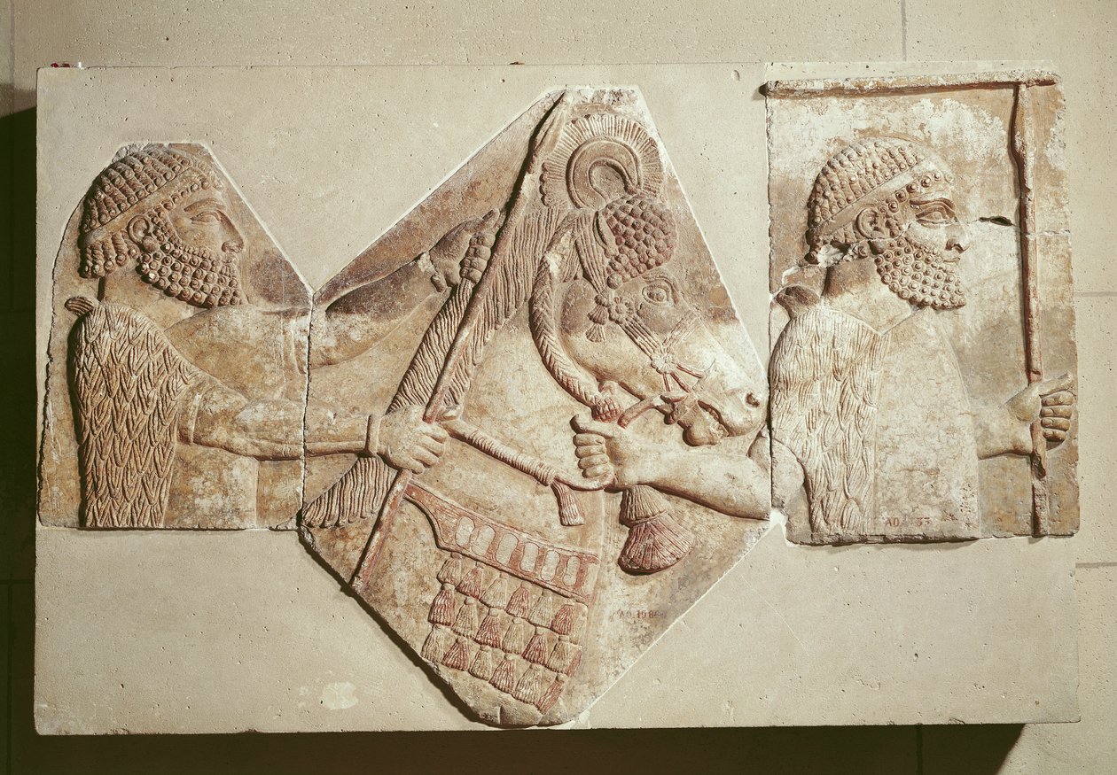 Fragment reliéfu zobrazující střední přítoky od Assyrian School