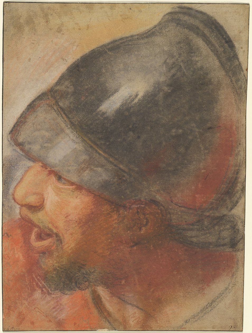 Hlava makedonského vojáka od Atelier Assistant of Charles Le Brun
