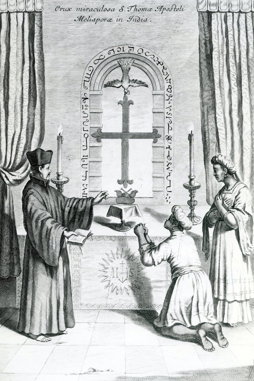 Svatyně svatého Tomáše v Meliapore, 1667 od Athanasius Kircher