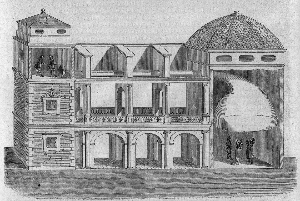 Akustický kornout vynalezený Athanase Kircher (nebo Athanasius Kircheri) (1601-1680). od Athanasius Kircher