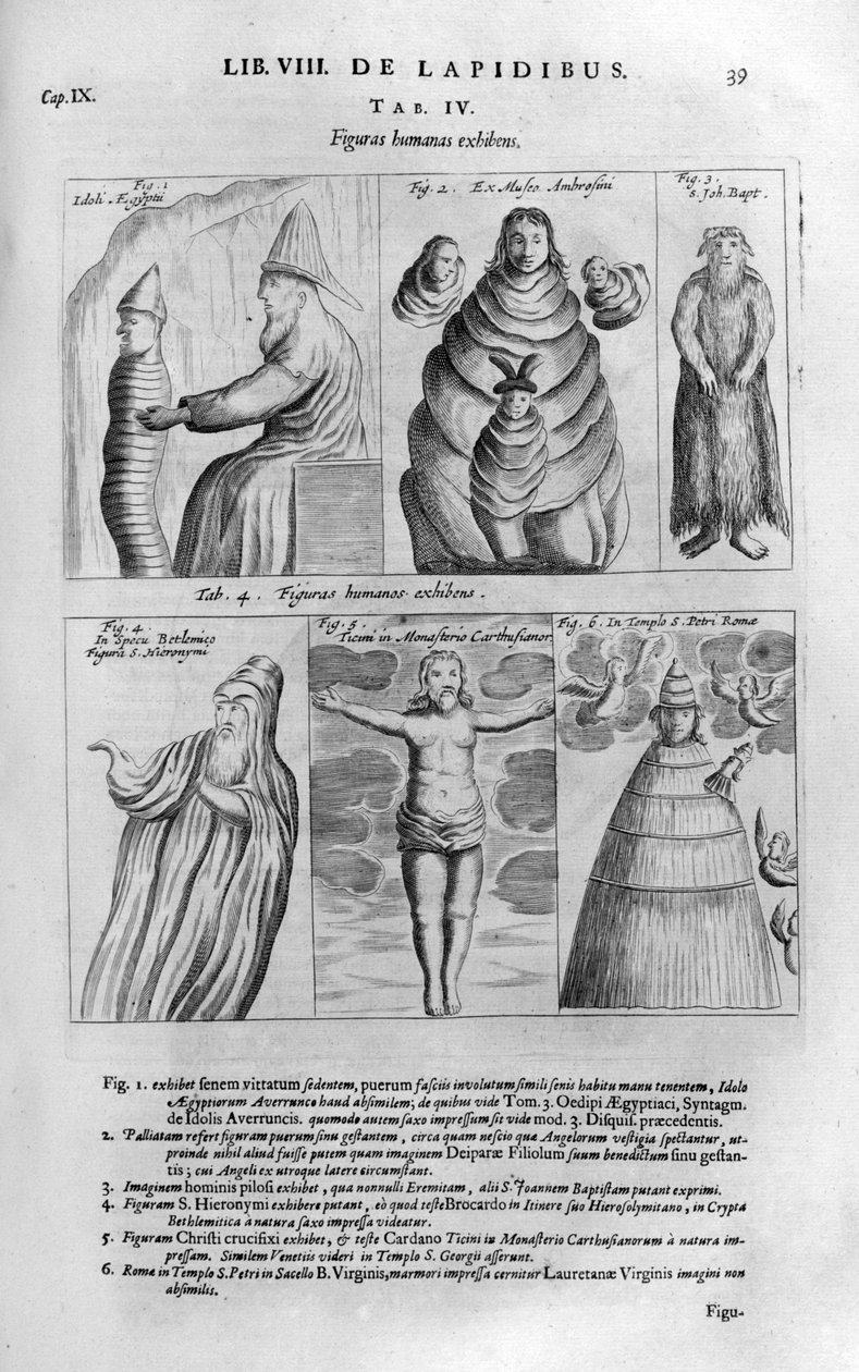 Lidské postavy, 1678 od Athanasius Kircher