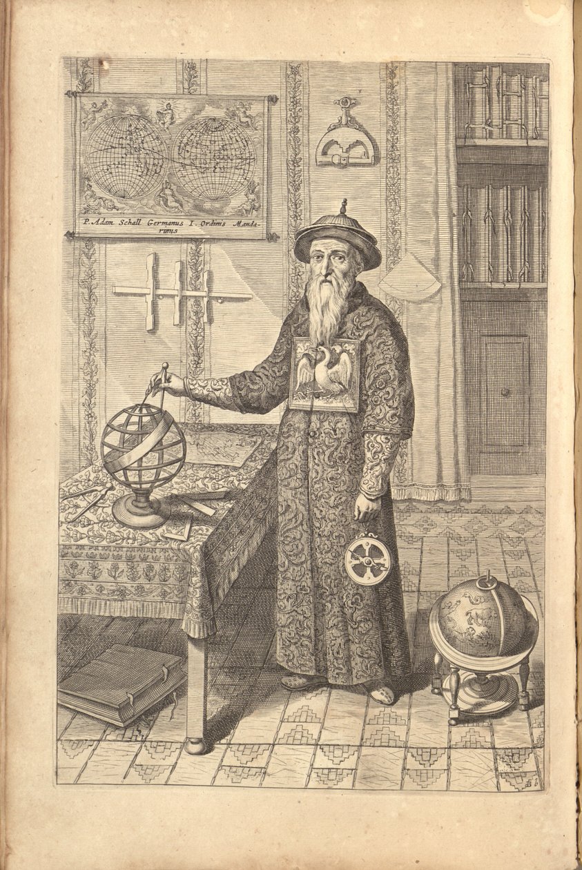 Johann Adam Schall von Bell. Z China Illustrata Athanasia Kirchera, 1667 od Athanasius Kircher