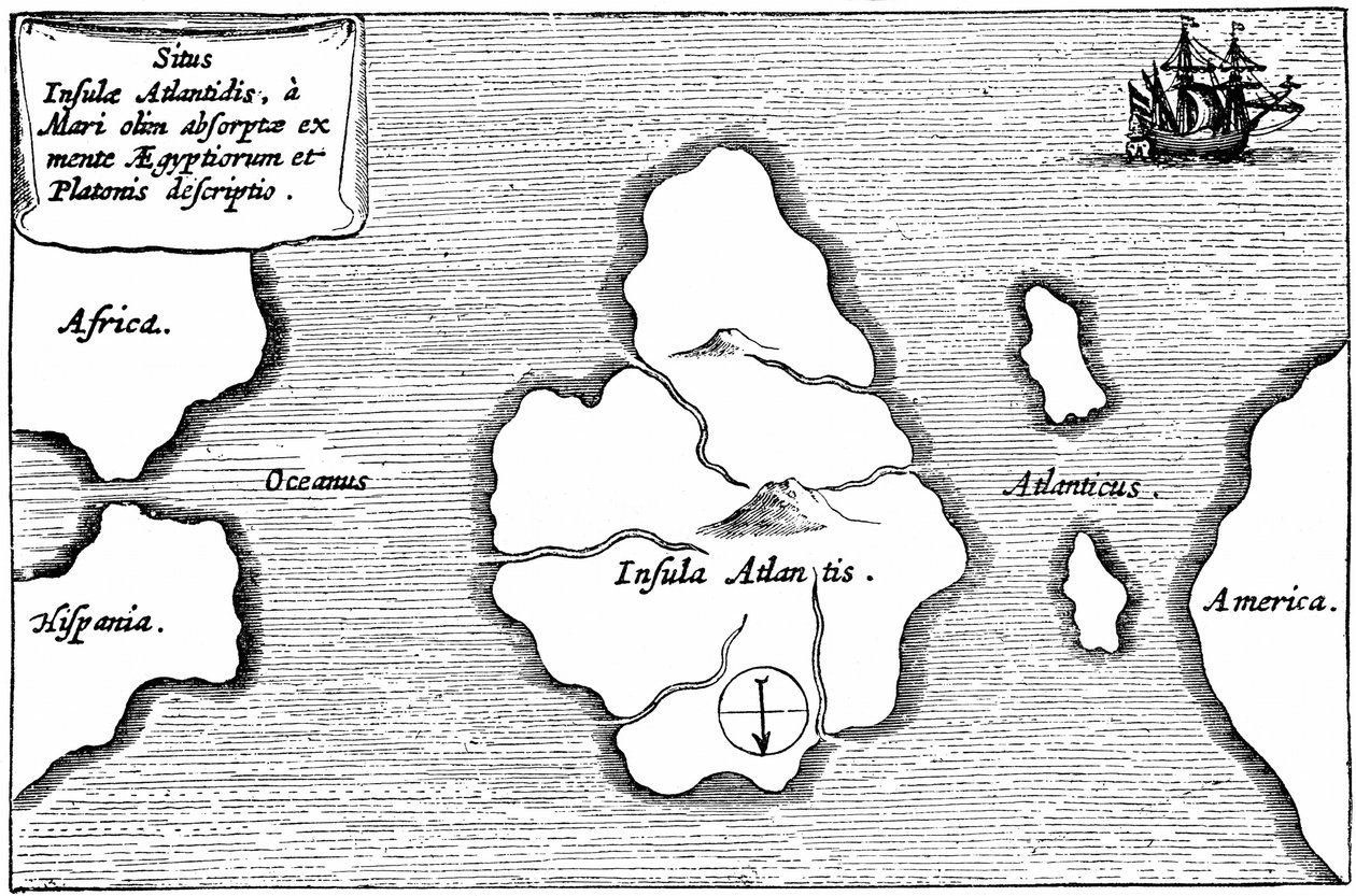 Mapa Atlantidy, z 