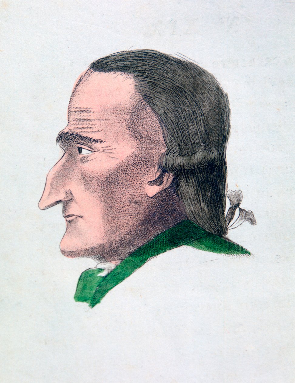 Charakteristika obličeje lakomce, 1808 od Athanasius Kircher