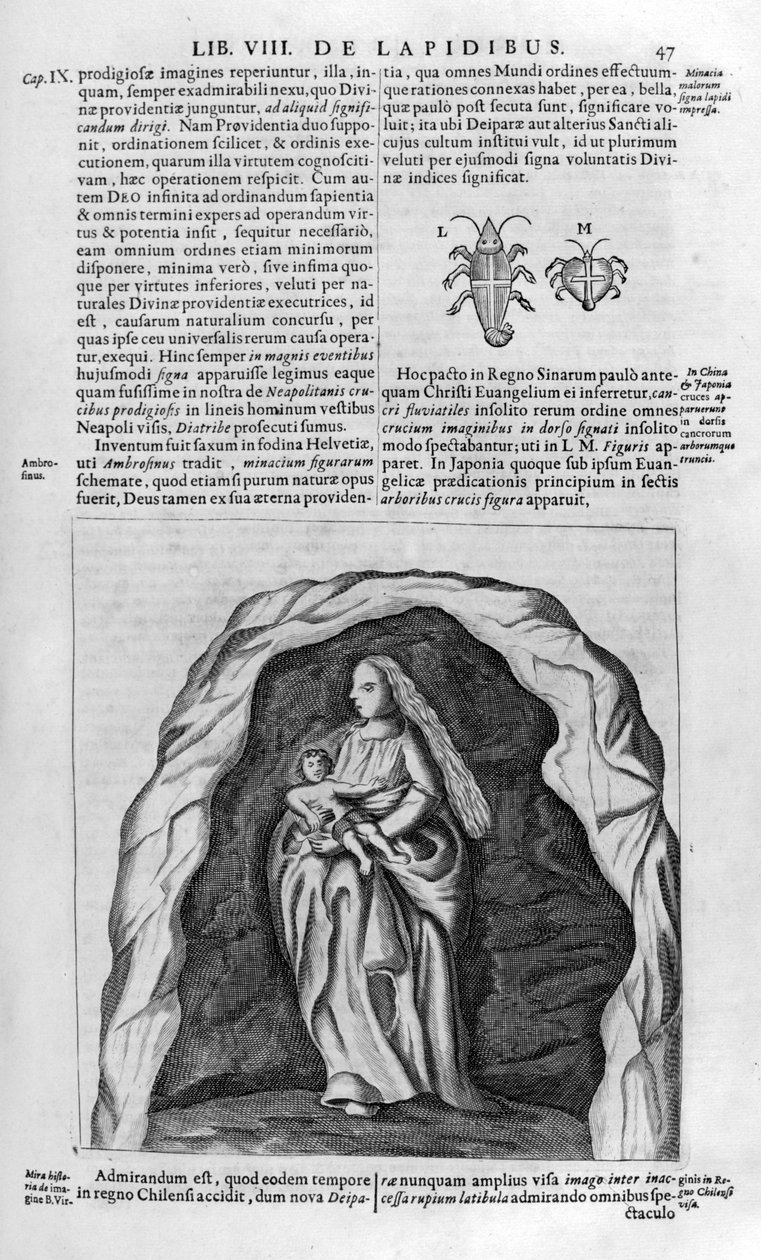 Panna a dítě, 1678 od Athanasius Kircher