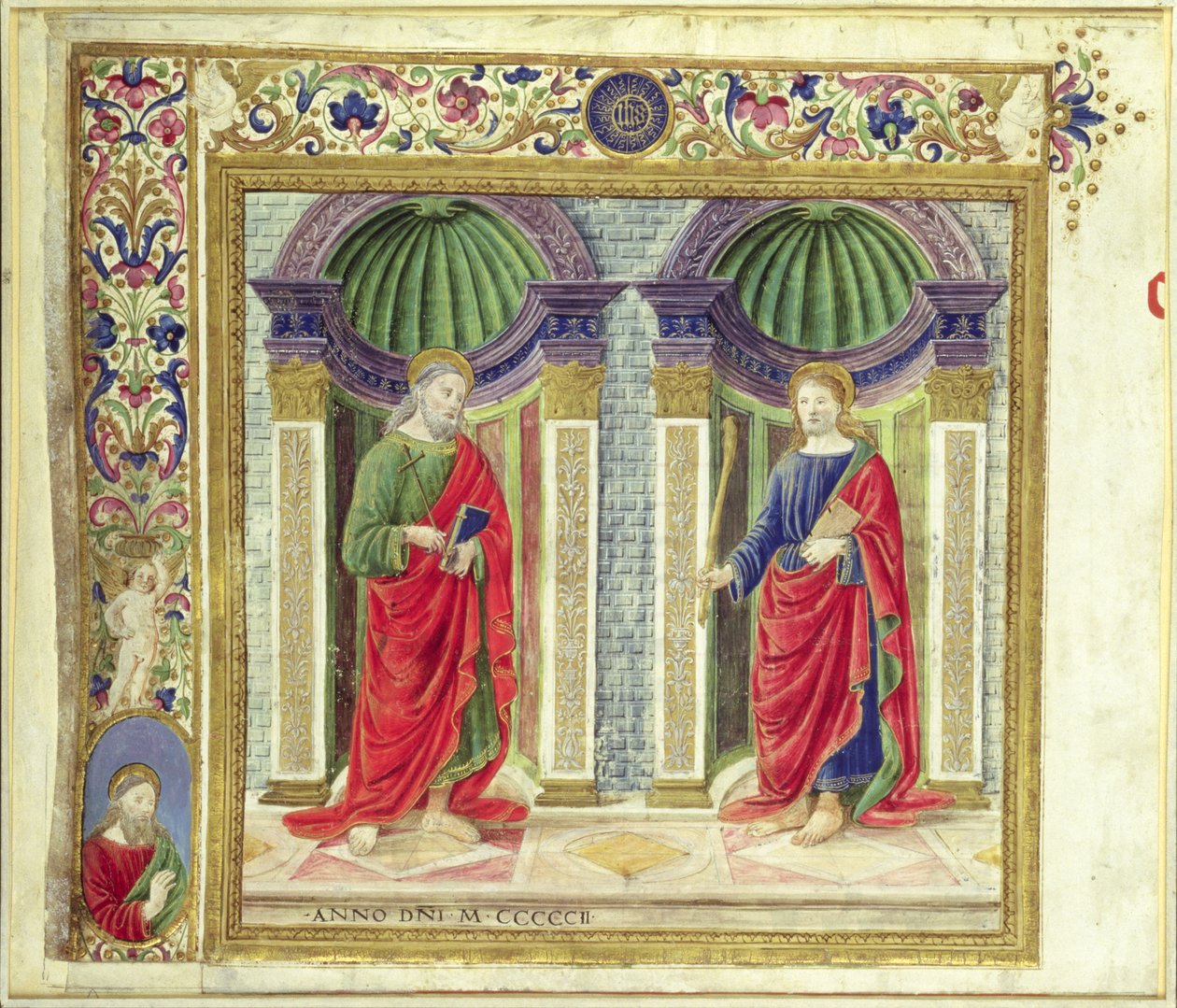 Svatý Ondřej a svatý Jakub Menší, 1502 od Attavante di Gabriello di Vanti di Bartolo