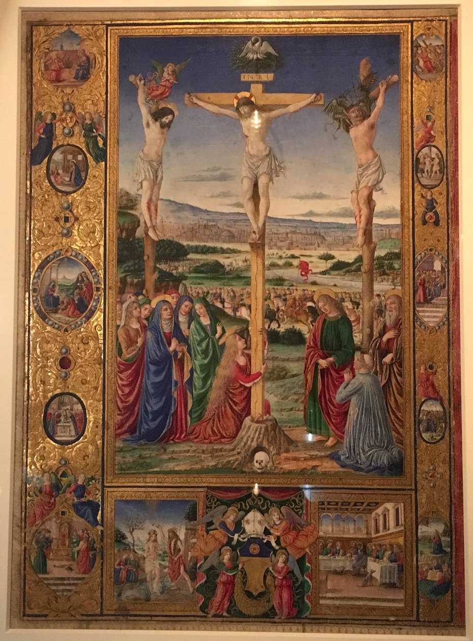 Ukřižování, miniatura z misálu Tomáše Jakuba. od Attavante degli Attavanti
