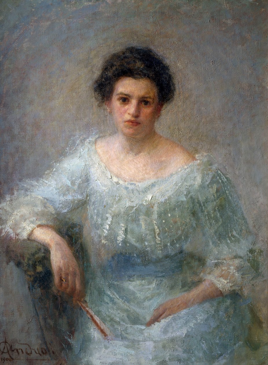 Portrét hraběnky Paoliny Faglia, po roce 1902 (olej na plátně) od Attilio Andreoli