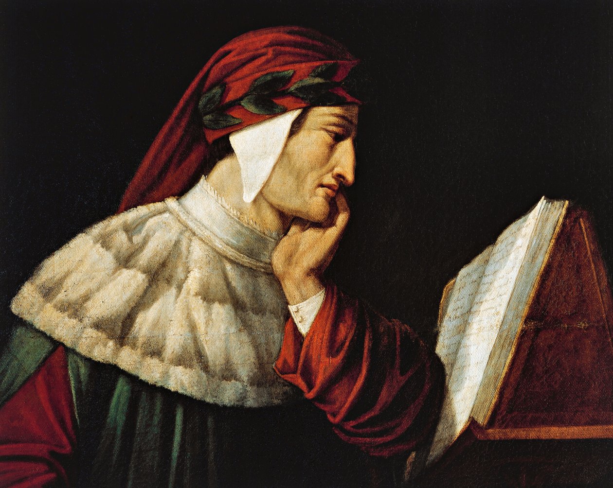 Portrét Dante Alighieri (Florencie od Attilio Roncaldier