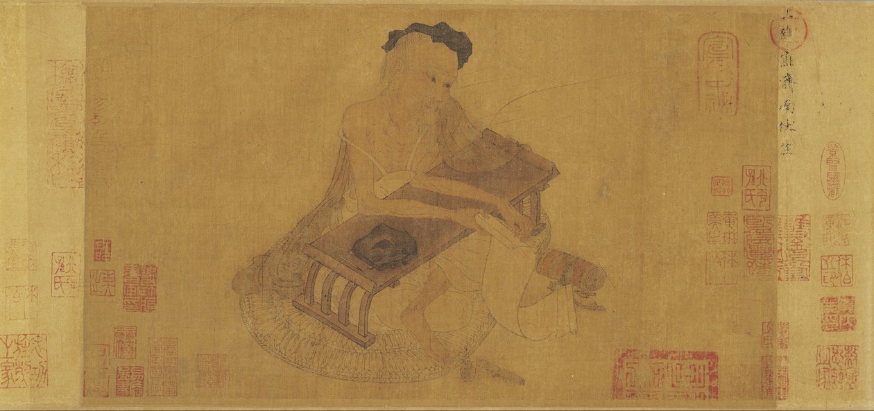 Fu Sheng Vysvětluje klasiku od Attributed to Zhang Sengyao