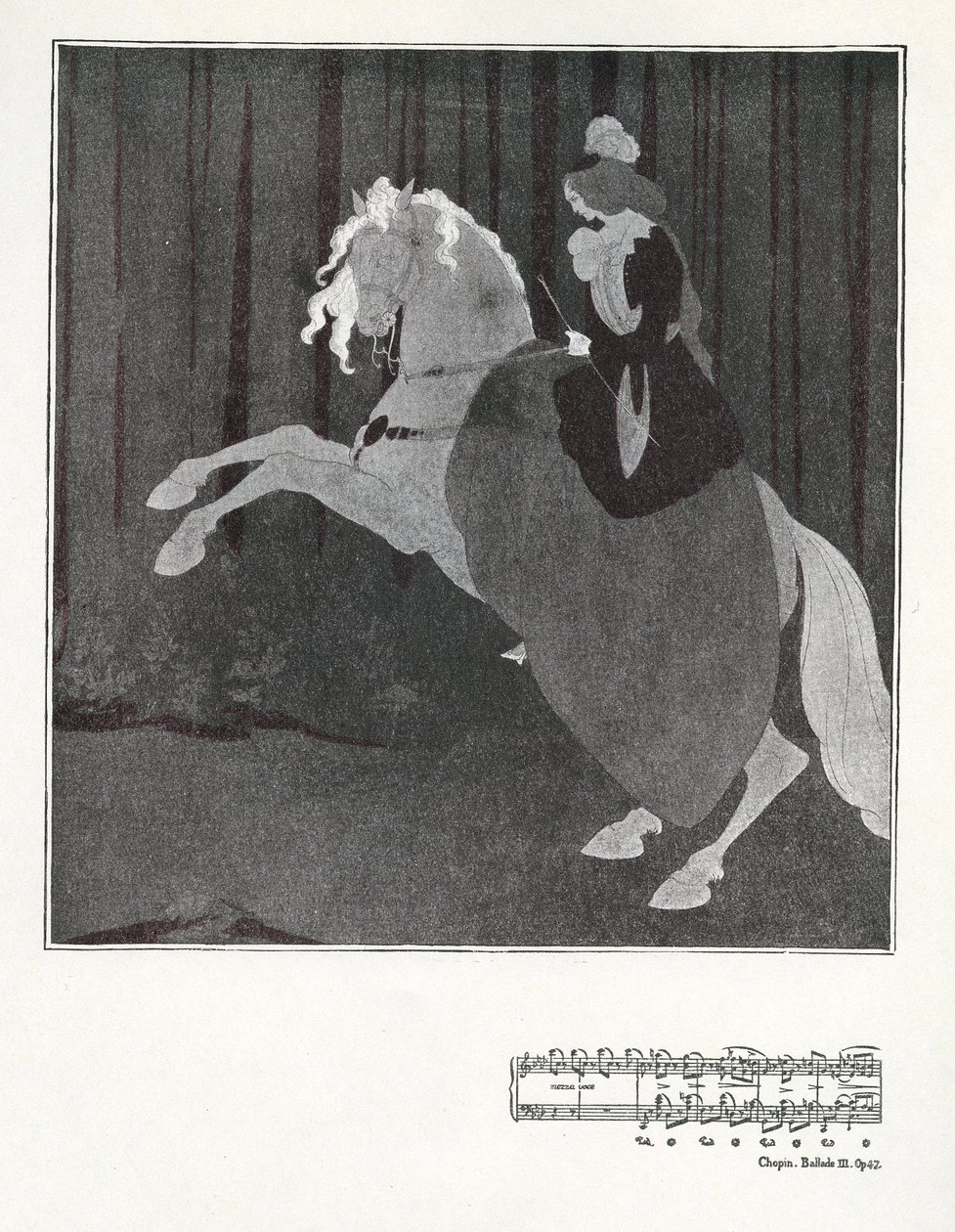 Chopin, Balada III. Op.47 od Aubrey Beardsley