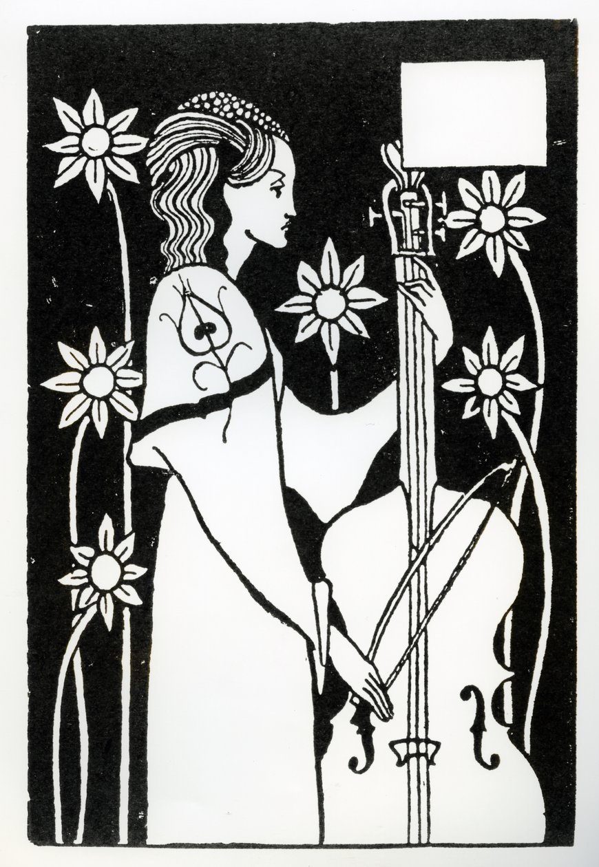 Dáma s violoncellem z knihy "Le Morte d