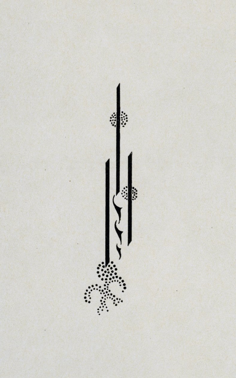 Podpis ze zadní strany obálky knihy "Salome" od Oscara Wildea, 1899. od Aubrey Beardsley
