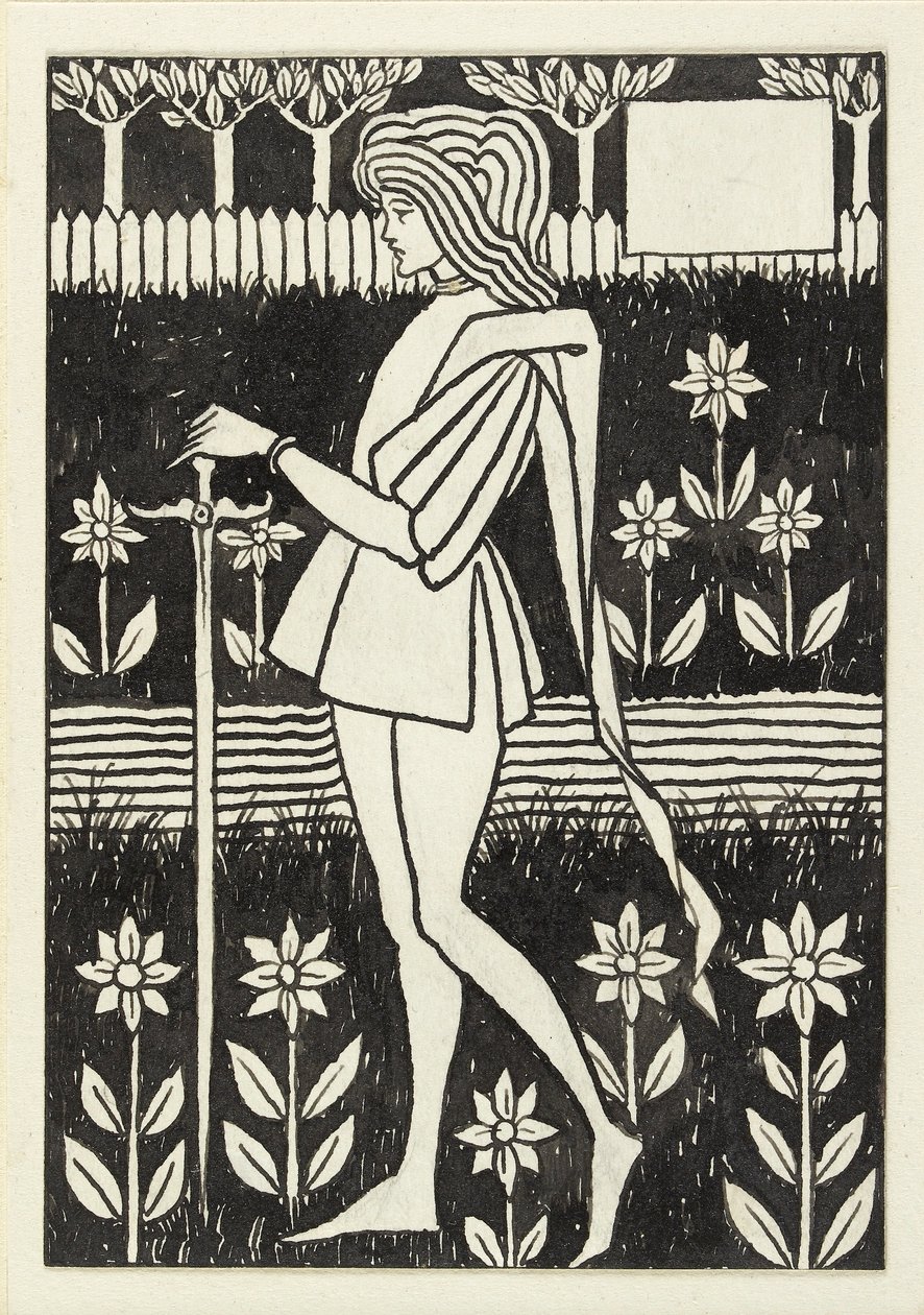 Stránka, 90. léta 19. století od Aubrey Beardsley