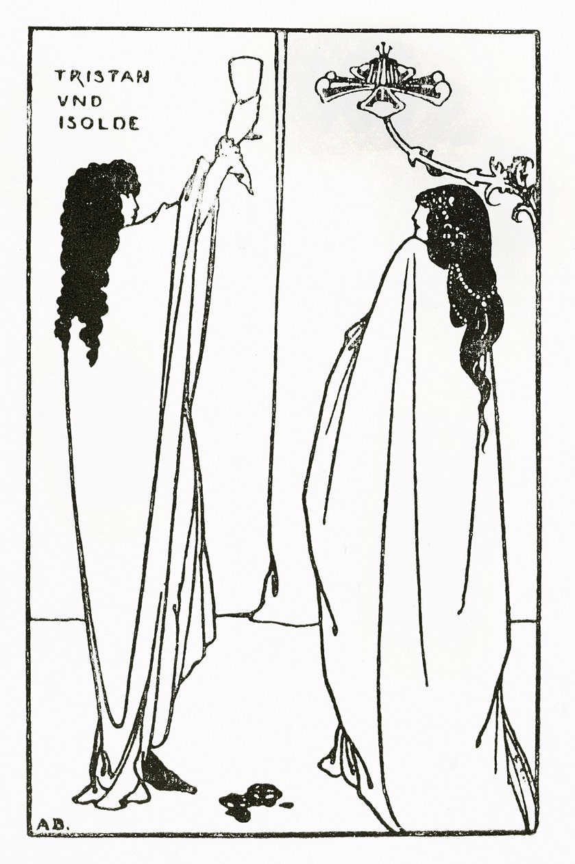 Opakování Tristana a Isoldy, ilustrace z 