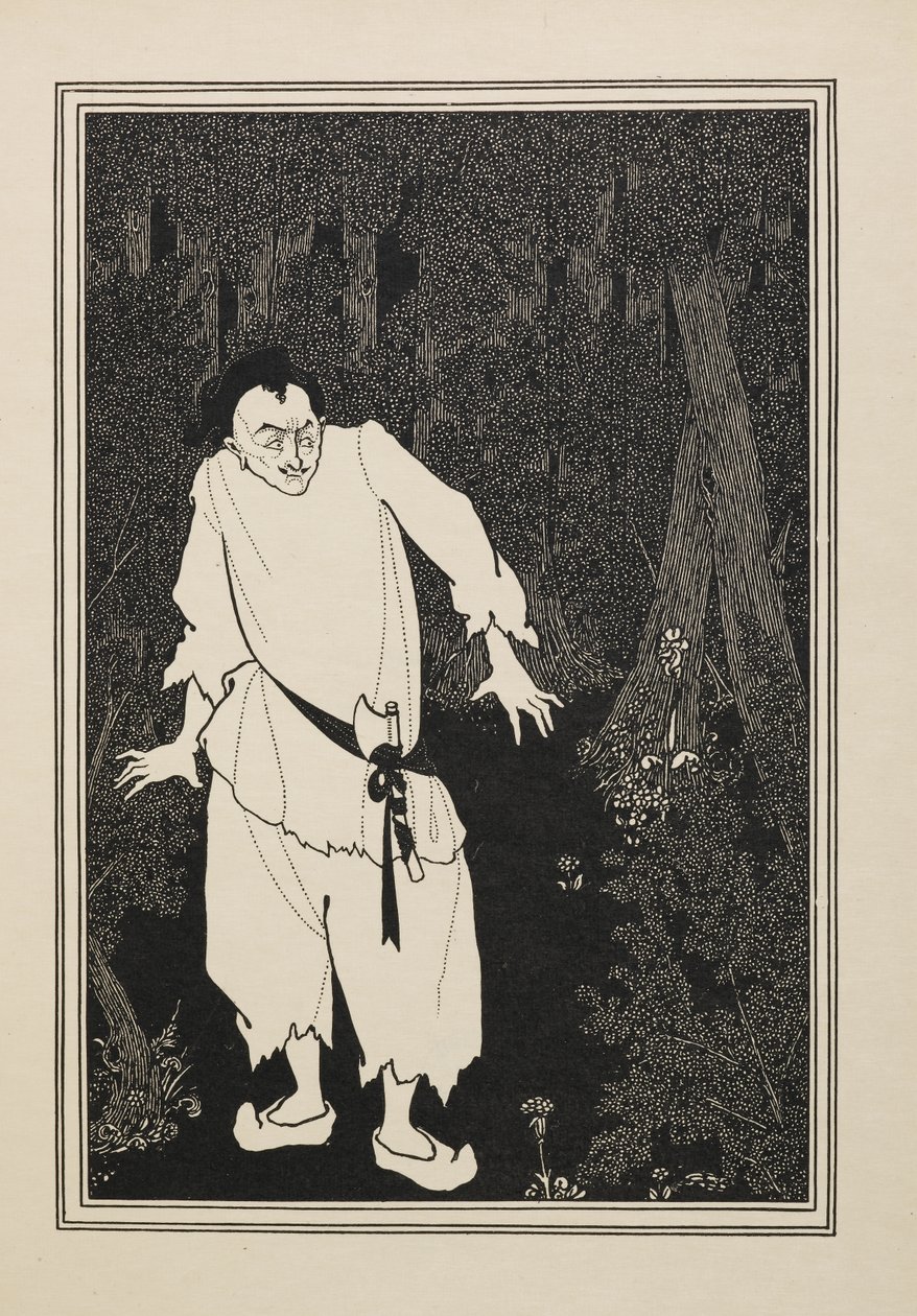Ali Baba v lese, z Knihy padesáti kreseb od Aubrey Beardsley