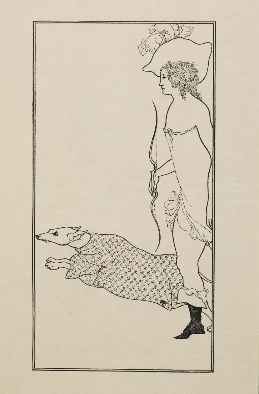 Atalanta, z Knihy padesáti kreseb od Aubrey Beardsley