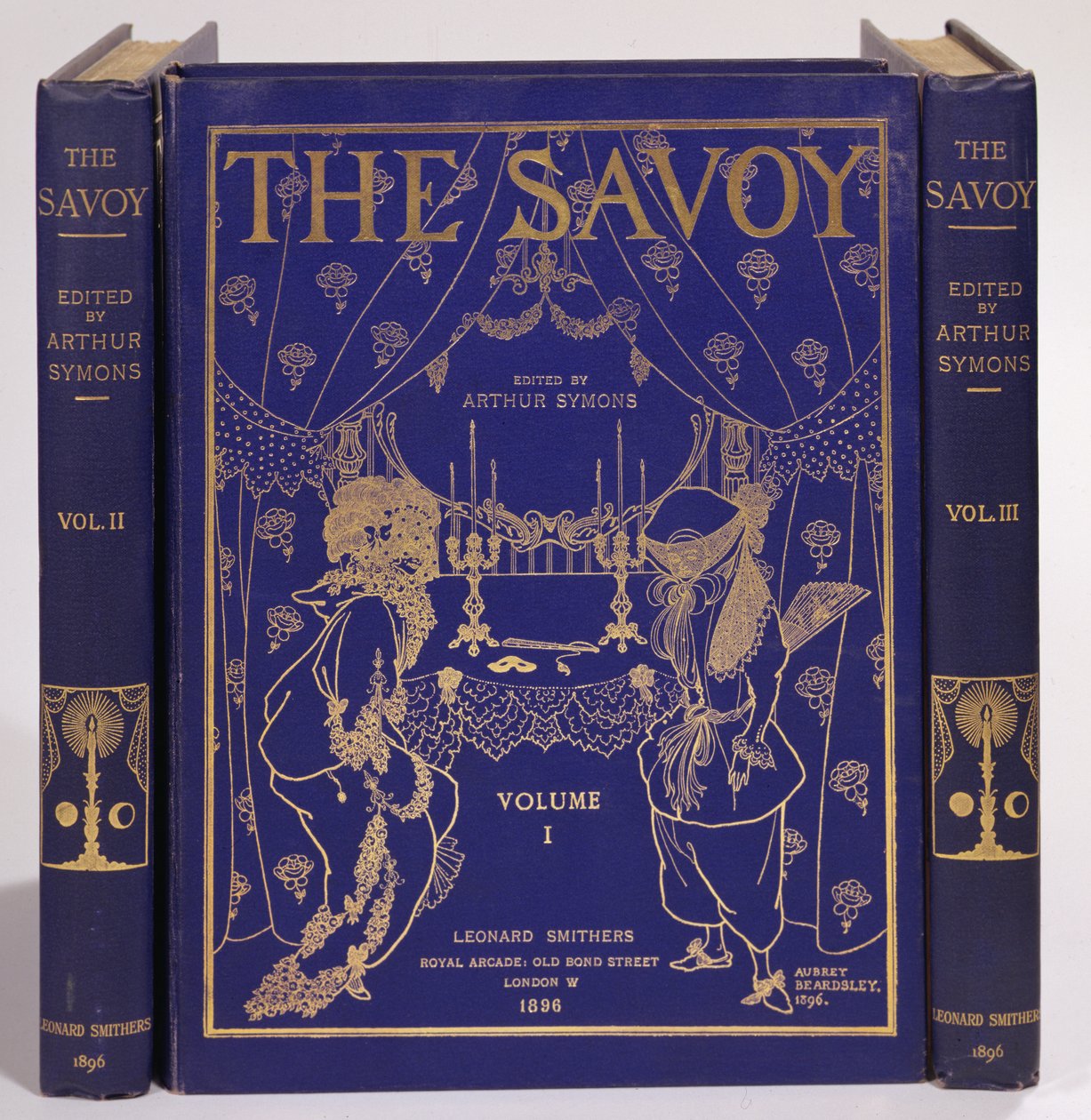 Návrh obálky pro The Savoy, Volume I-III, editoval Arthur Symons, publikoval Leonard Smithers 1896 od Aubrey Beardsley