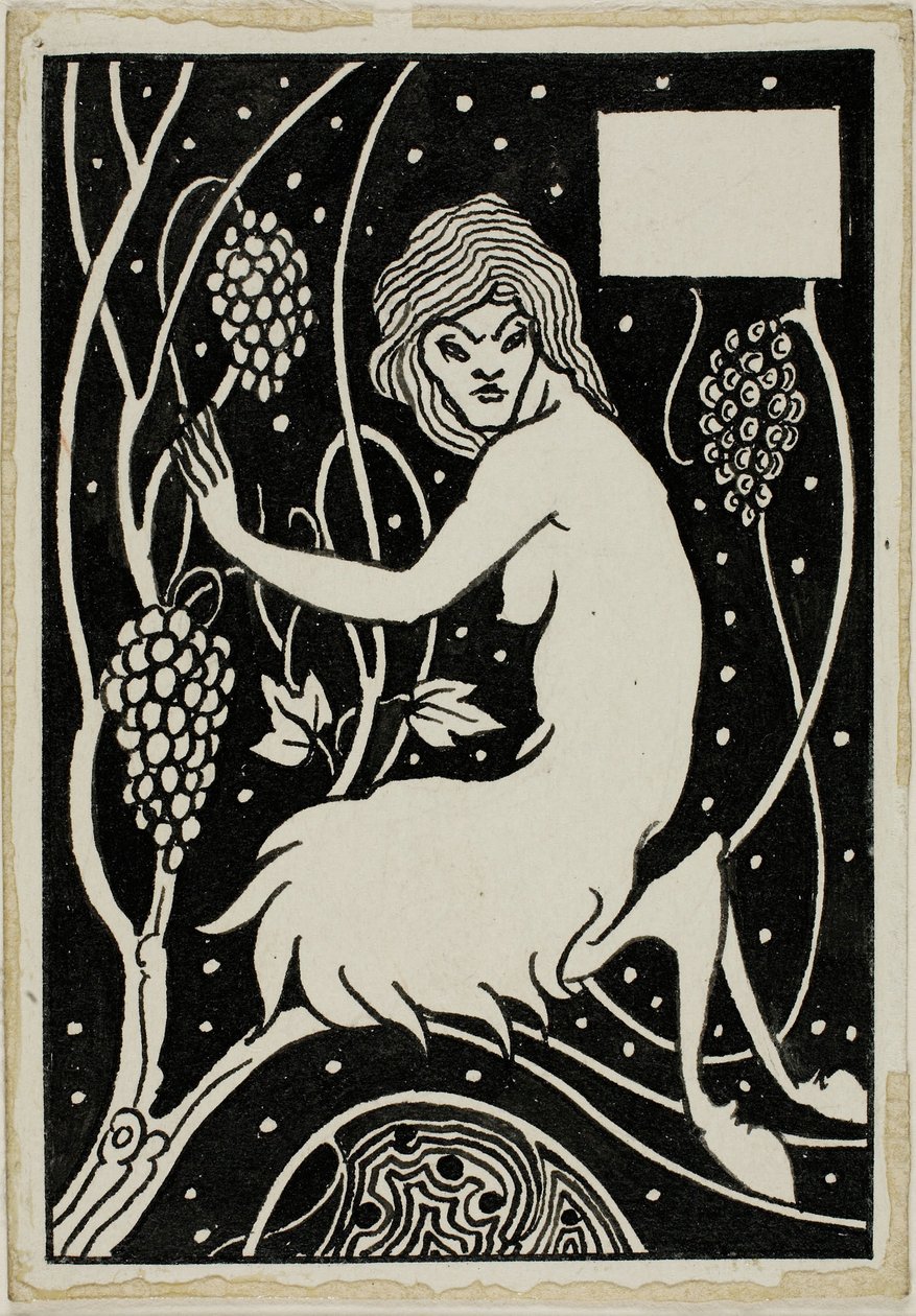 Dekorativní studie: Satyr od Aubrey Beardsley
