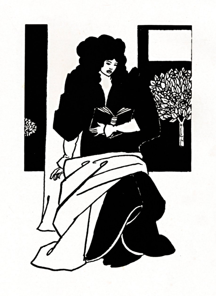 Ilustrace z Morte DArthur, 1893-1894, 1923 od Aubrey Beardsley
