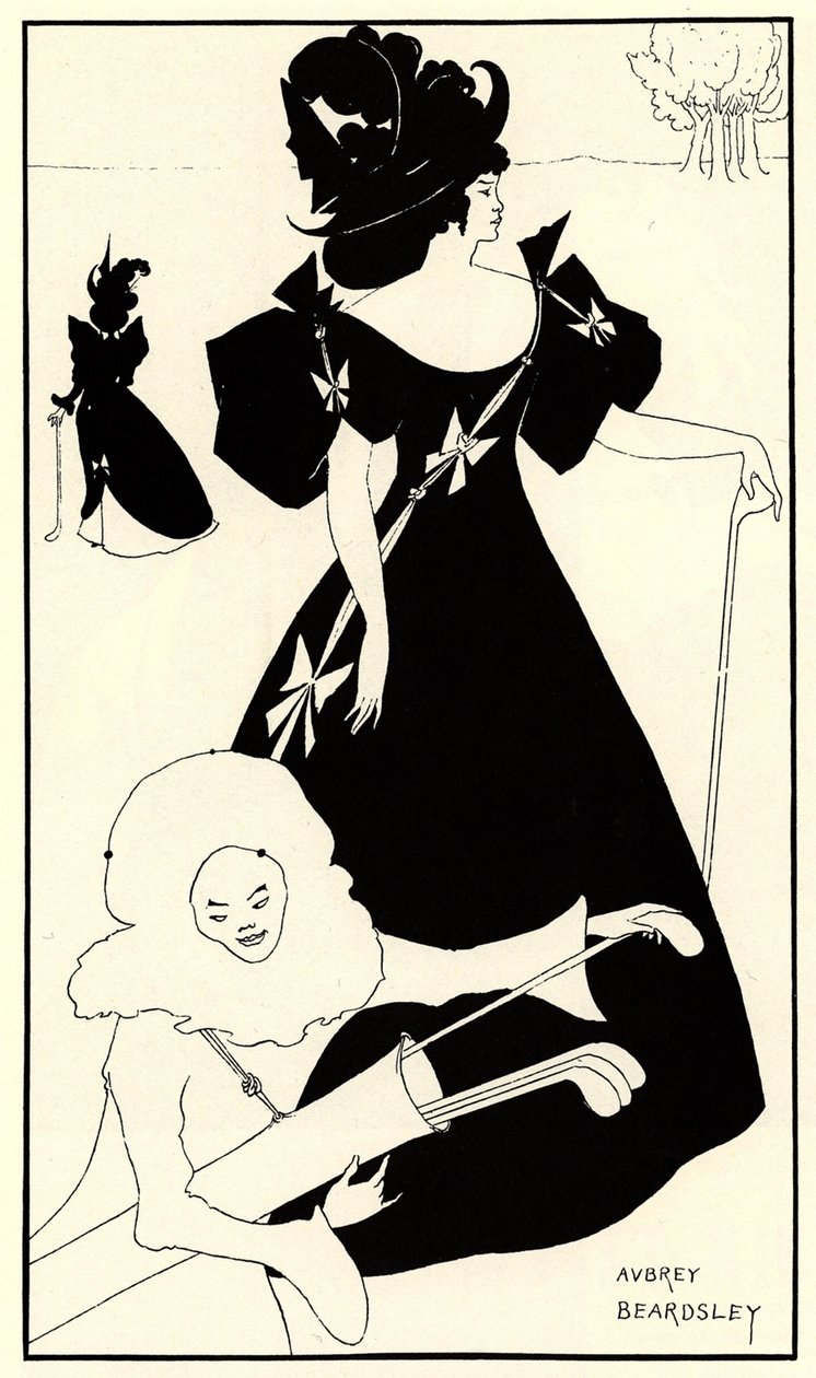 Pozvánka na otevření golfového klubu, 1894 od Aubrey Beardsley