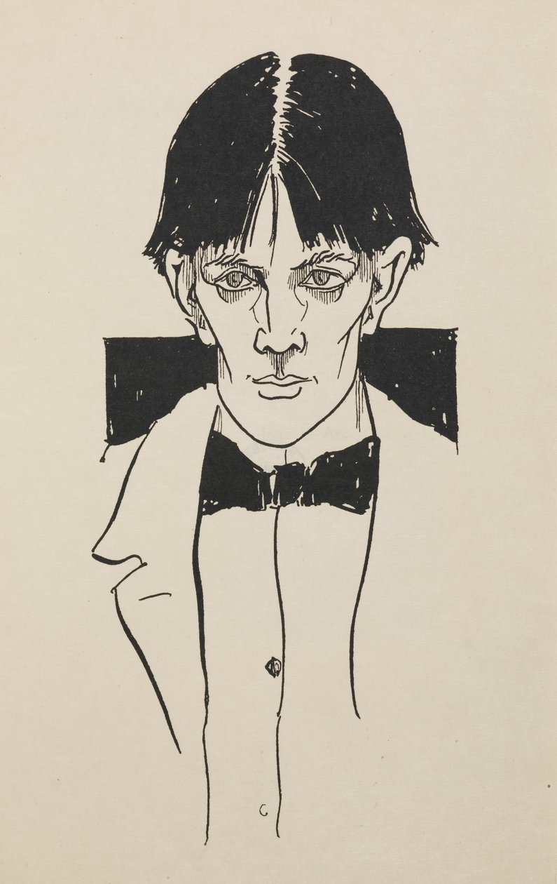 Portrét z knihy padesáti kreseb od Aubrey Beardsley