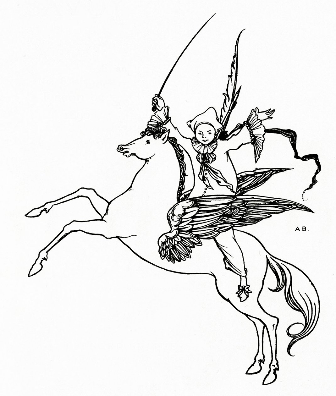 Puk na Pegasovi, 1894 od Aubrey Beardsley