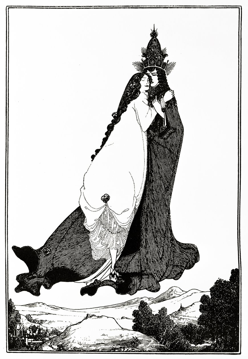 Svatá Růže z Limy, kolem roku 1894 od Aubrey Beardsley