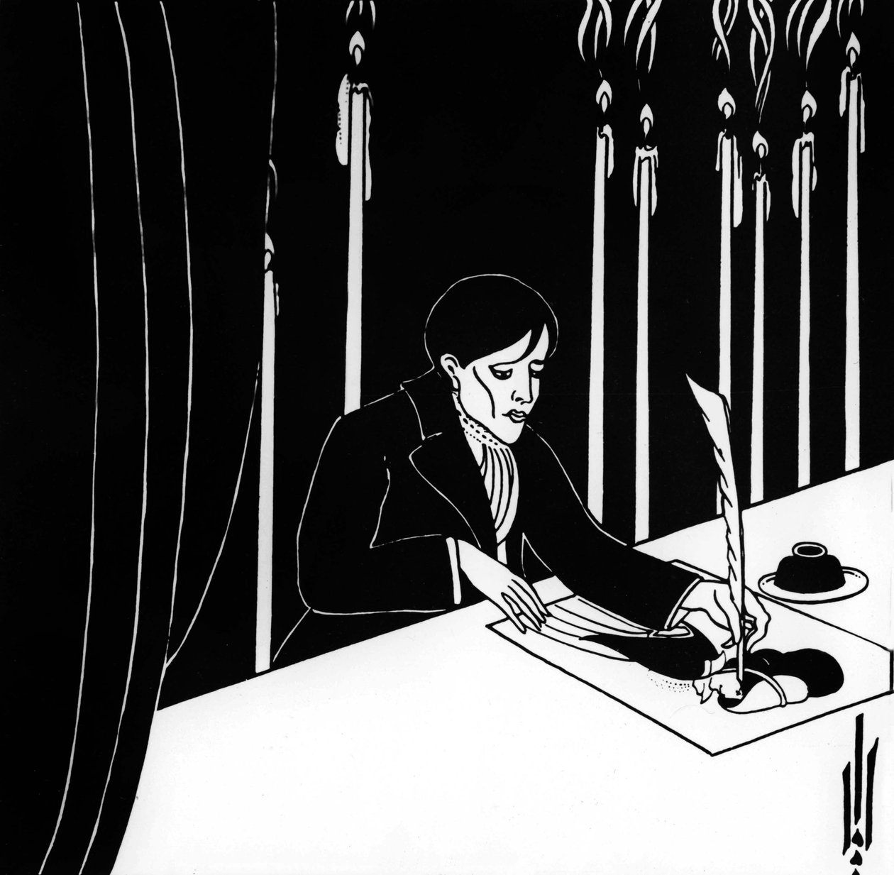 Autoportrét Aubrey Vincent Beardsley (1872-1898), anglický ilustrátor a spisovatel od Aubrey Beardsley