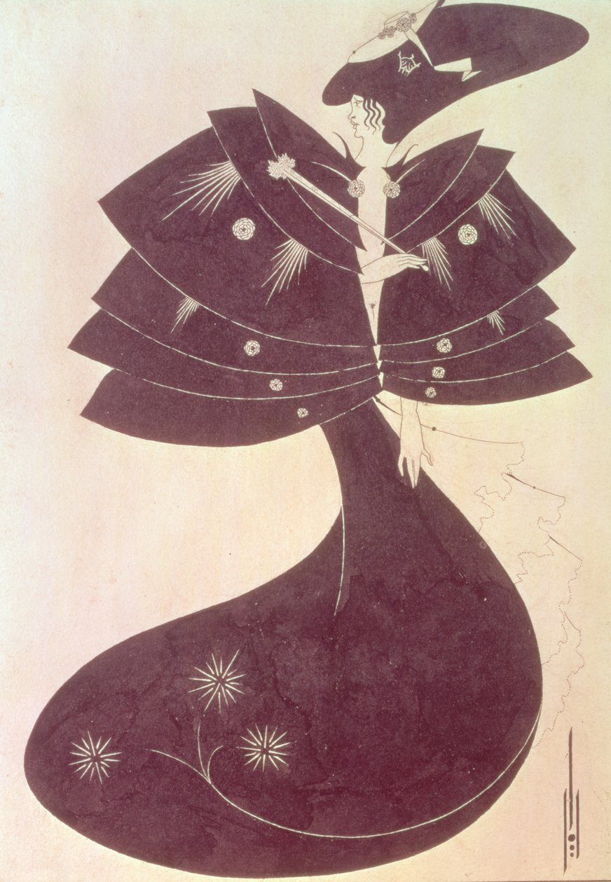 The Black Cape, ilustrace k anglickému vydání hry Oscara Wilda 