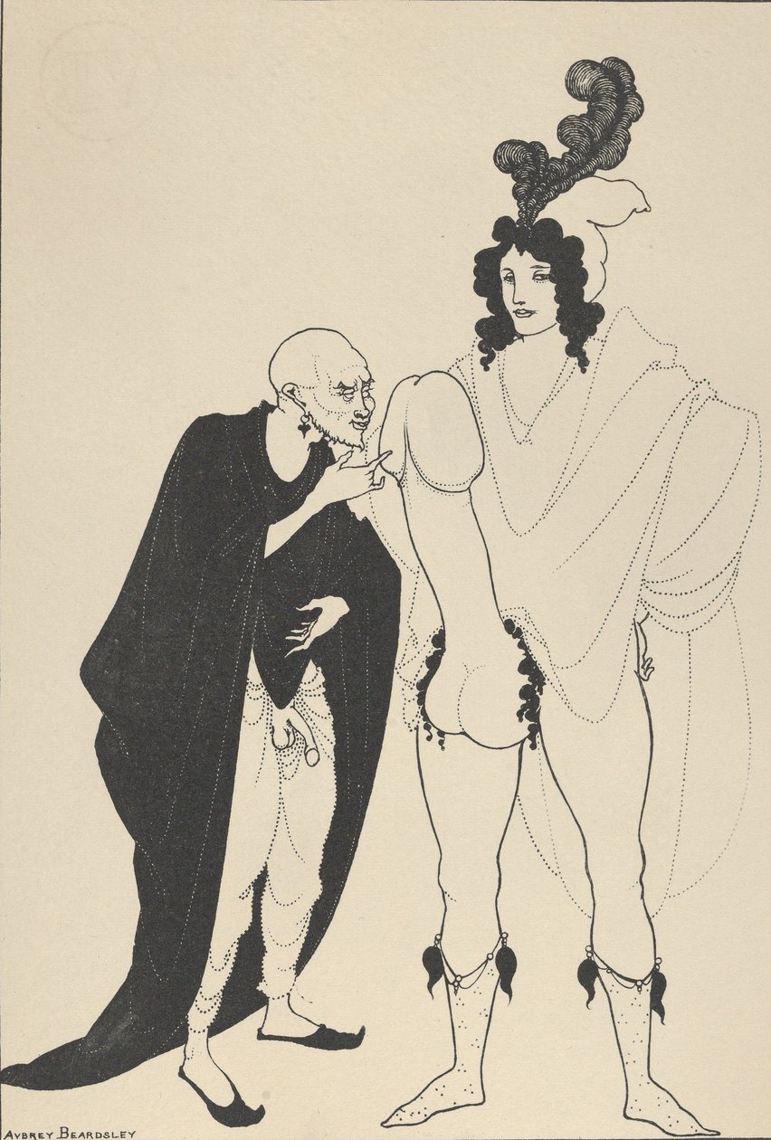 The Examination of the Herald, for The Lysistrata of Aristophanes, ca. 1926. od Aubrey Beardsley