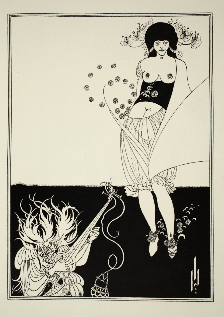 Žaludeční tanec z „Salome“ od Oscara Wildea (1854-1900) 1893 (čárový tisk) od Aubrey Beardsley