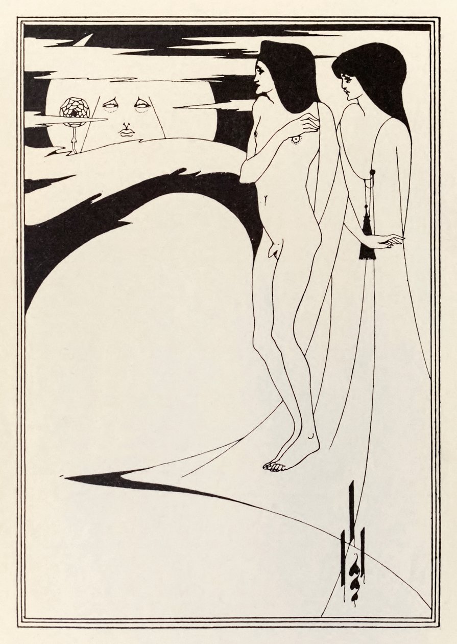„Žena a měsíc“ od Aubrey Beardsley
