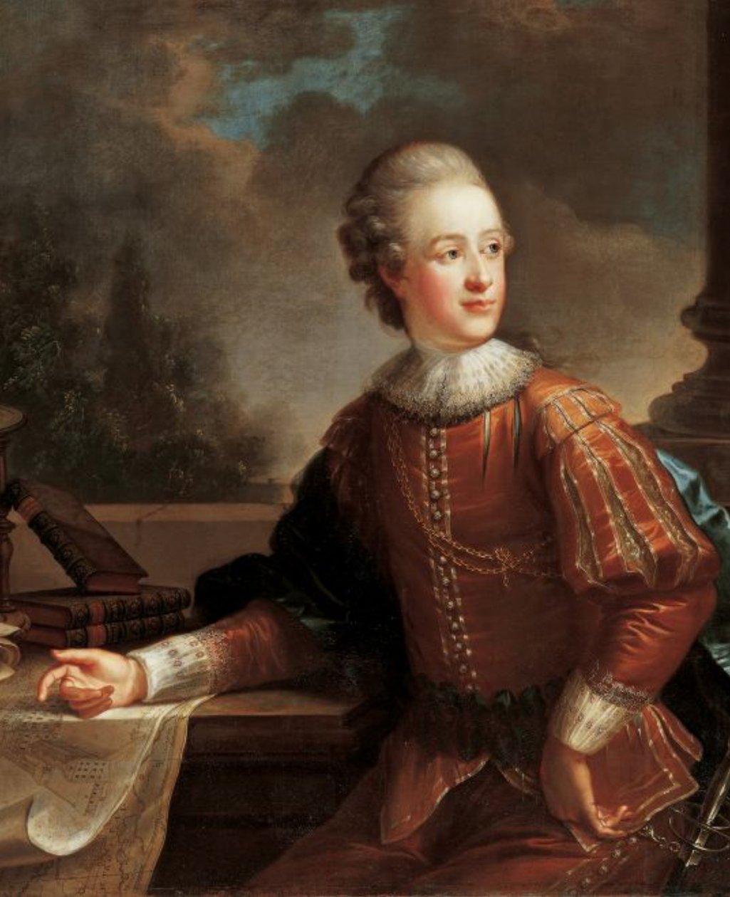 Portrét budoucího prince Aloise I. z Lichtenštejnska od August Friedrich Oelenhainz