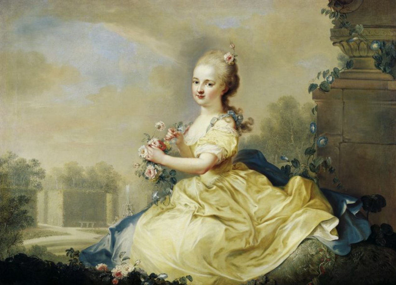 Portrét princezny Marie Josephy Hermengilde z Lichtenštejnska (1768-1845), později Esterházy od August Friedrich Oelenhainz