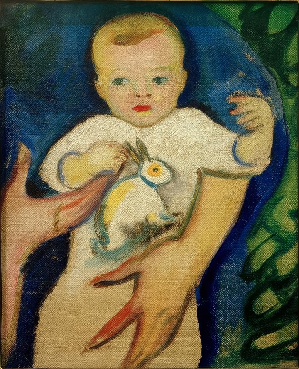 Buddha s jablkem od August Macke