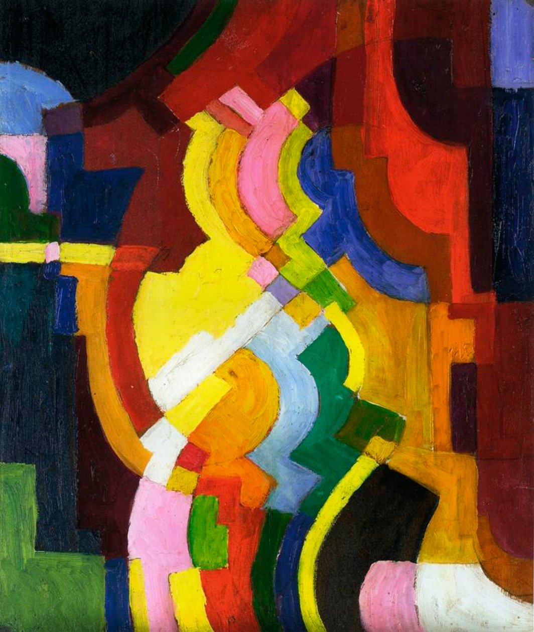 Barevné formuláře III, 1913 od August Macke