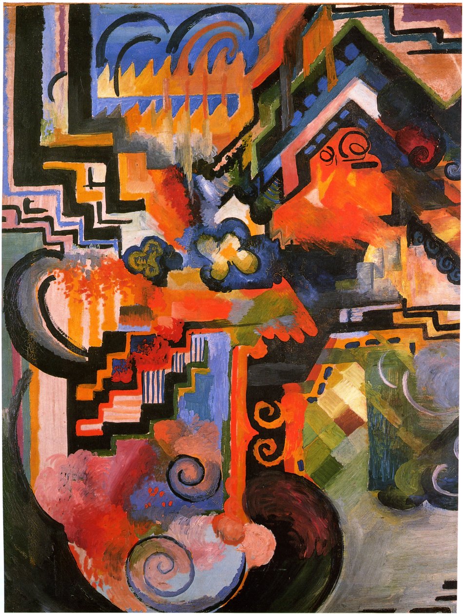 Barevné složení od August Macke