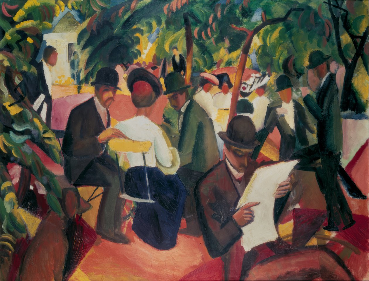 Zahradní restaurace od August Macke