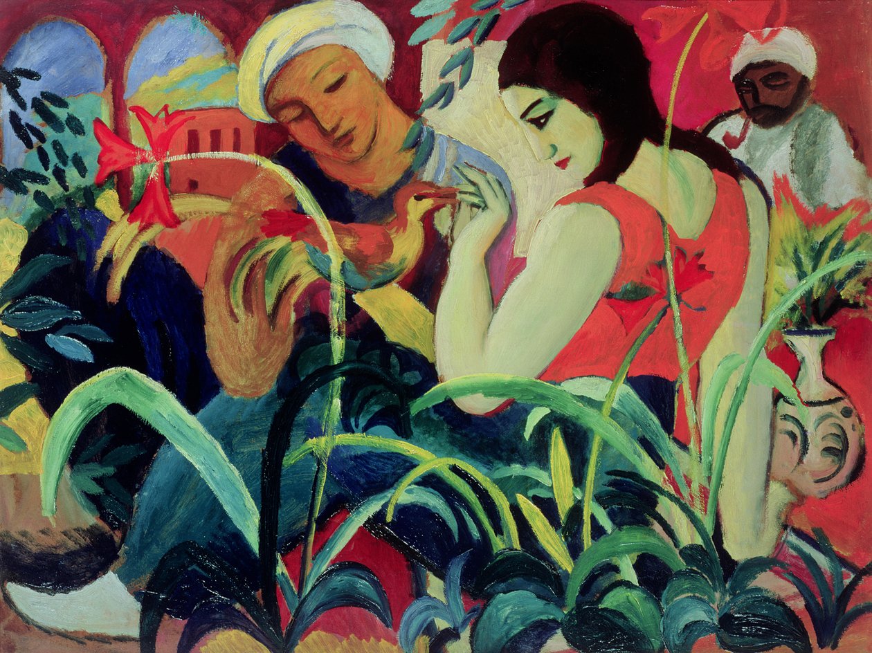 Orientální ženy (Odalisques), 1912 od August Macke