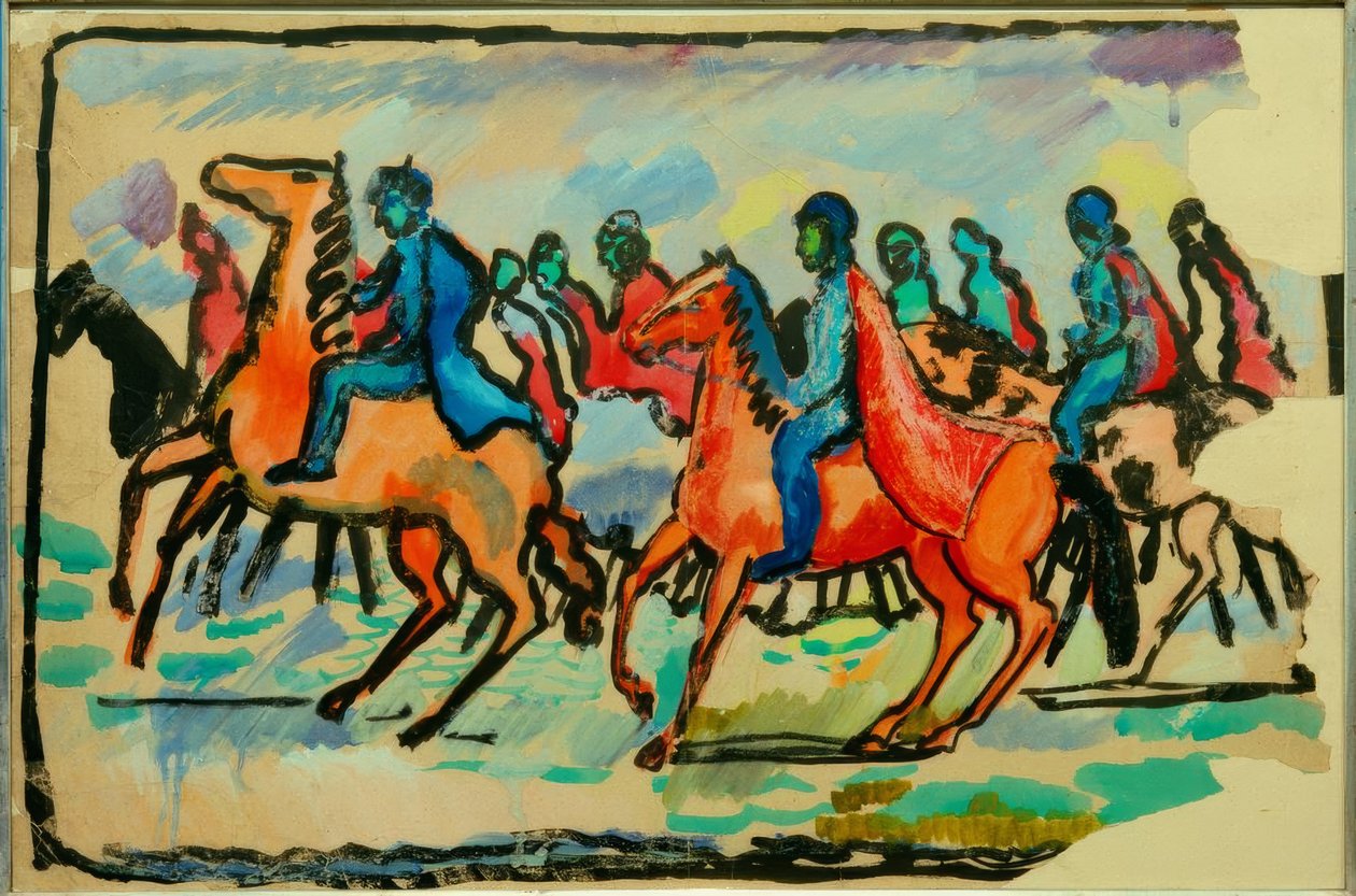 Jezdec od August Macke