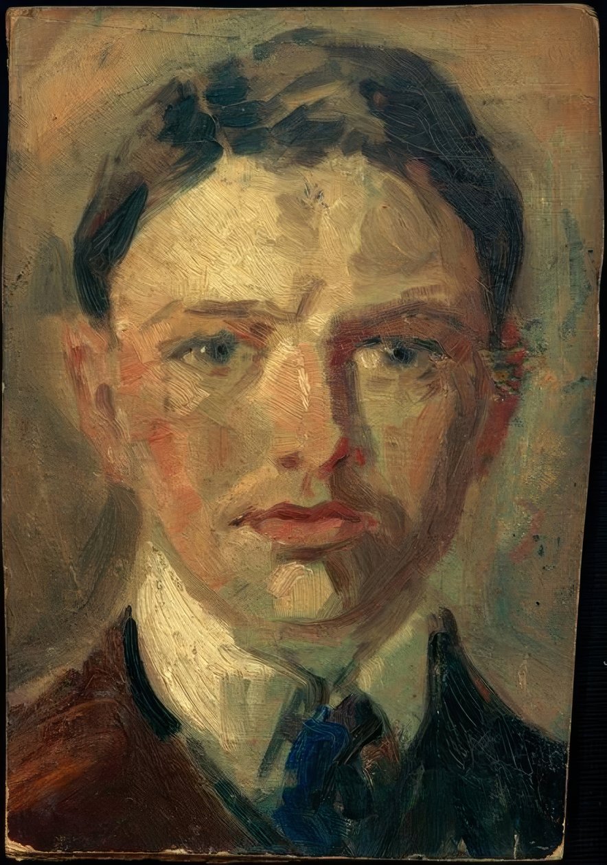 Studie pro autoportrét od August Macke