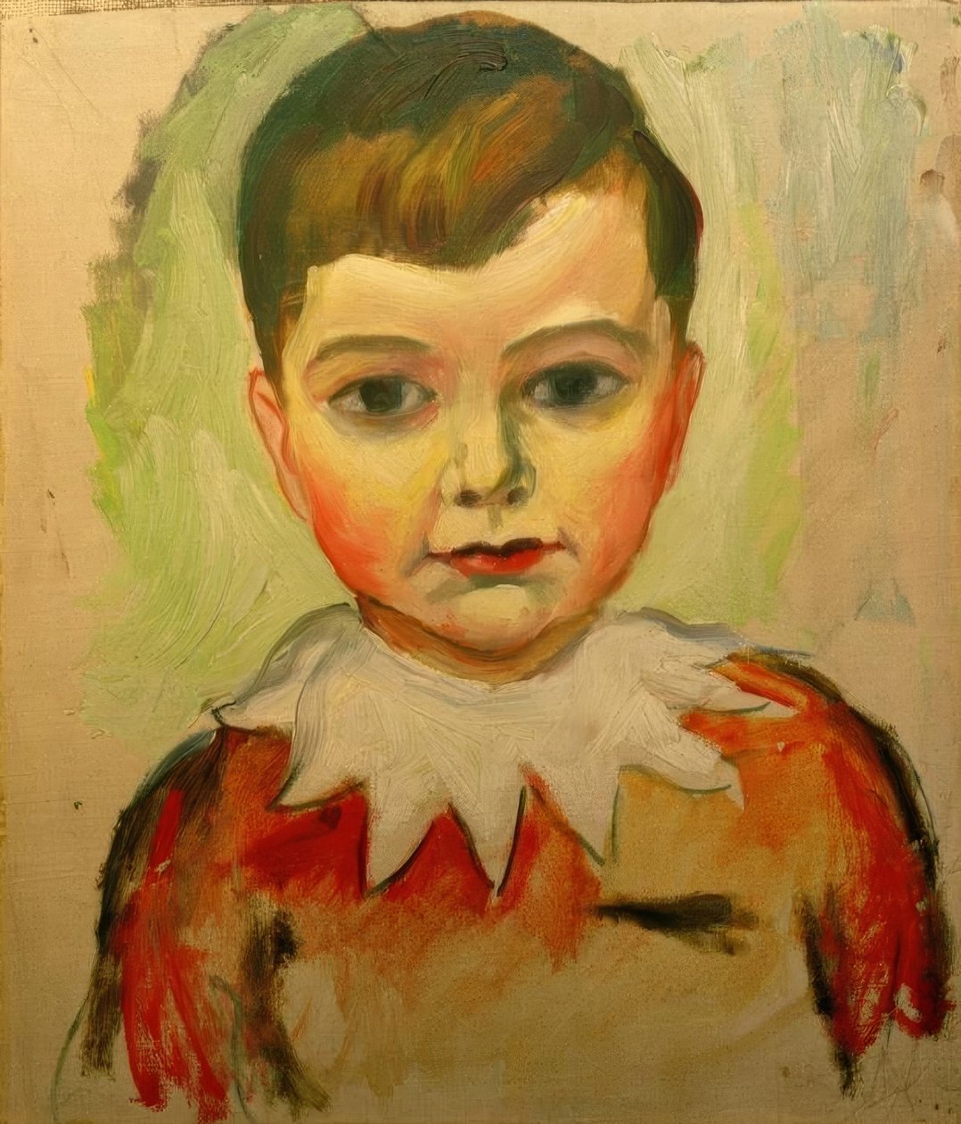 Walter s krajkovým límečkem od August Macke