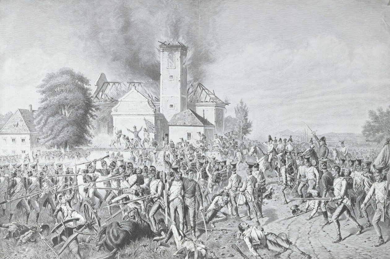 Bitva u Waterloo, vyryl Richard Bong od August von Maly
