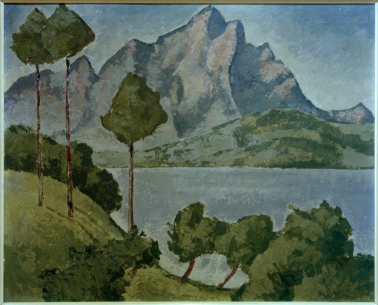 Lucernské jezero s Pilatus od August Babberger
