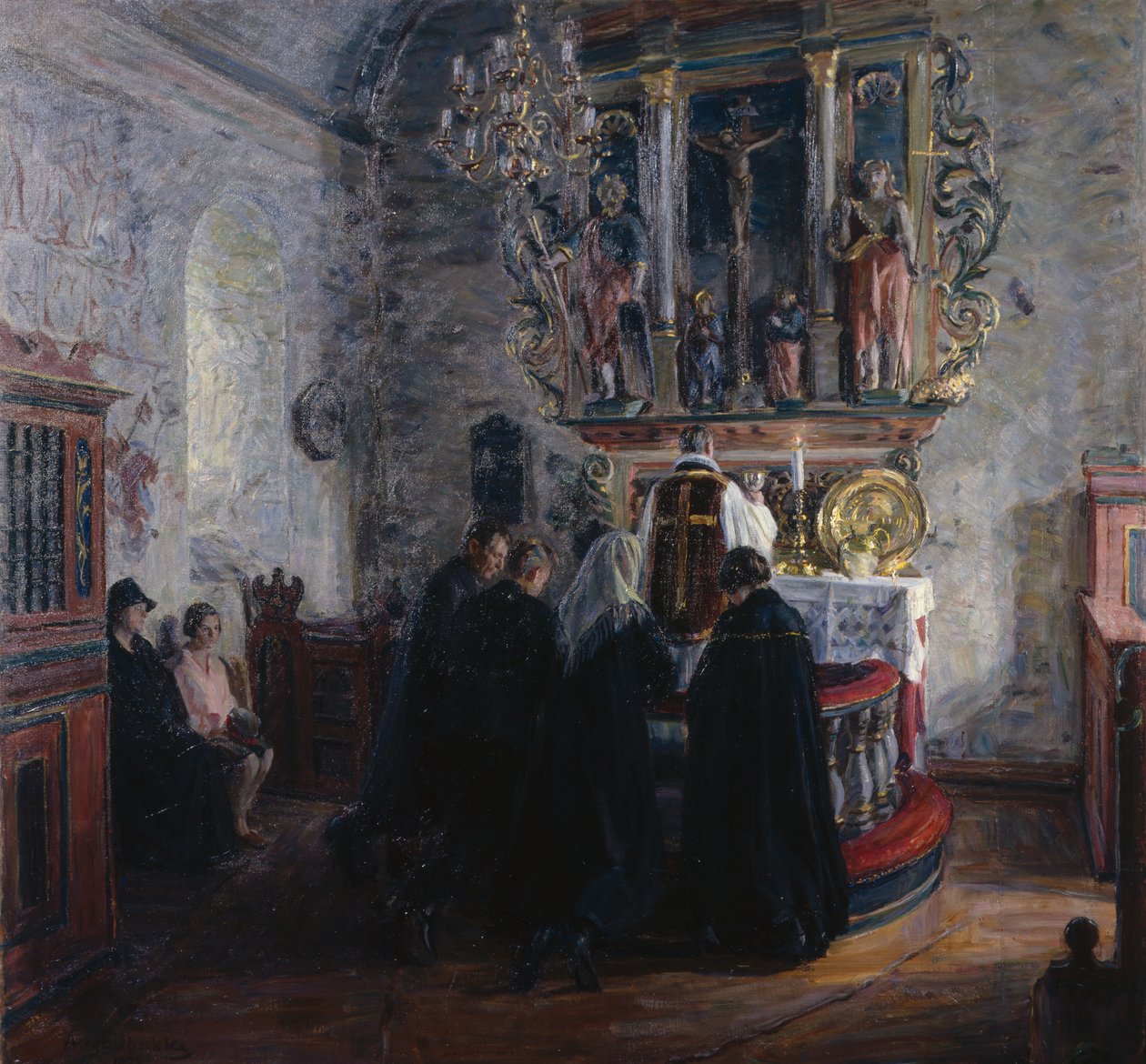 Svaté přijímání, Dale Church v Lusteru od August Eiebakke