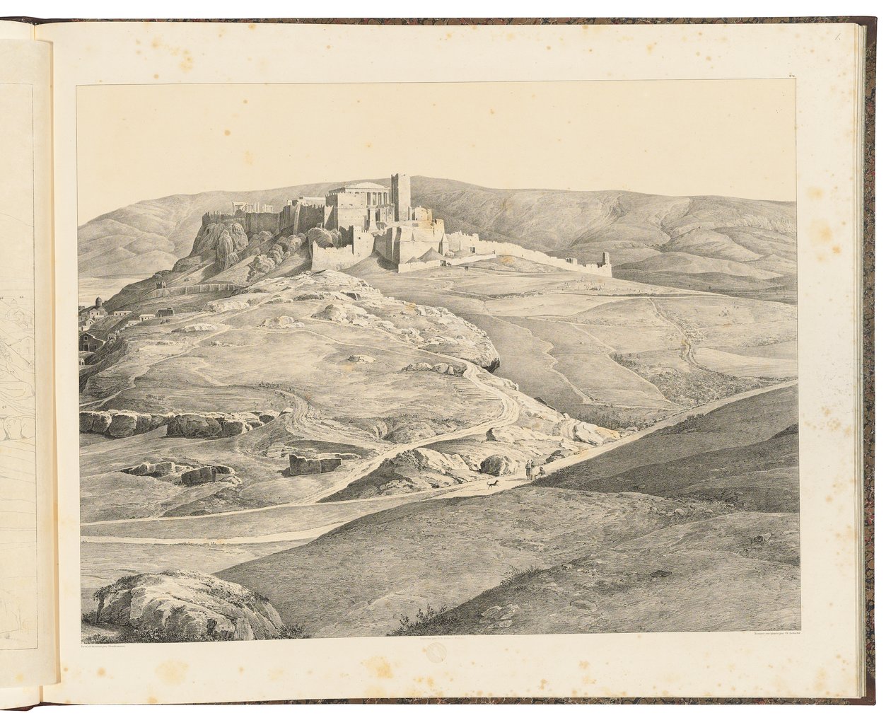 Atény při pohledu z Hill of the Nymphs, 1841 od August Ferdinand Stademann