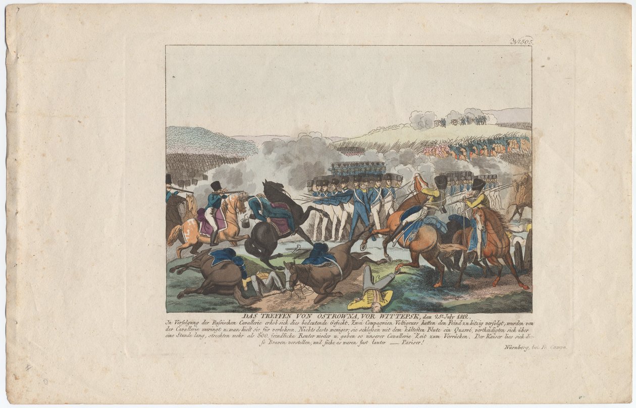Setkání v Ostrovně u Vitebska dne 25. července 1812 od August Friedrich Andreas Campe