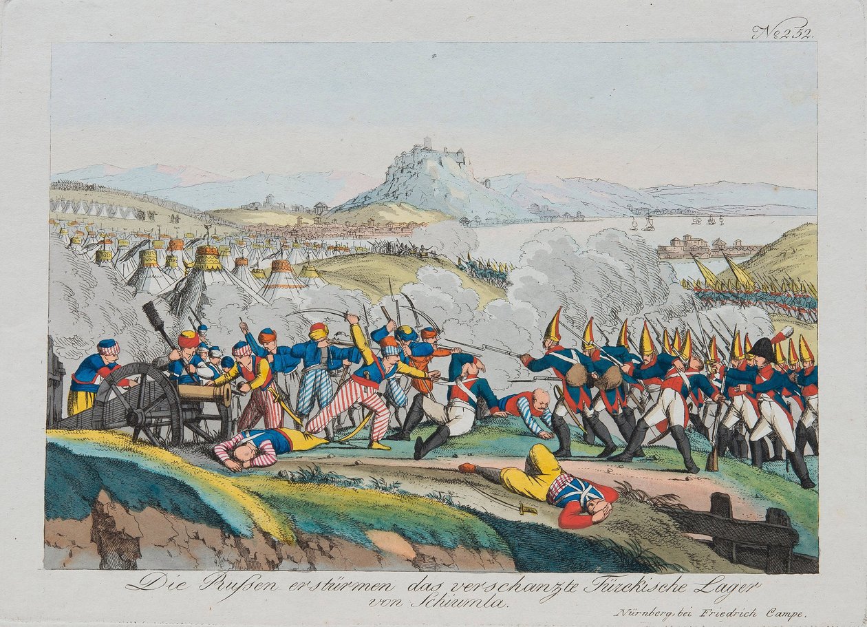 Dobytí pevnosti Shumen v roce 1828, c. 1830 od August Friedrich Andreas Campe