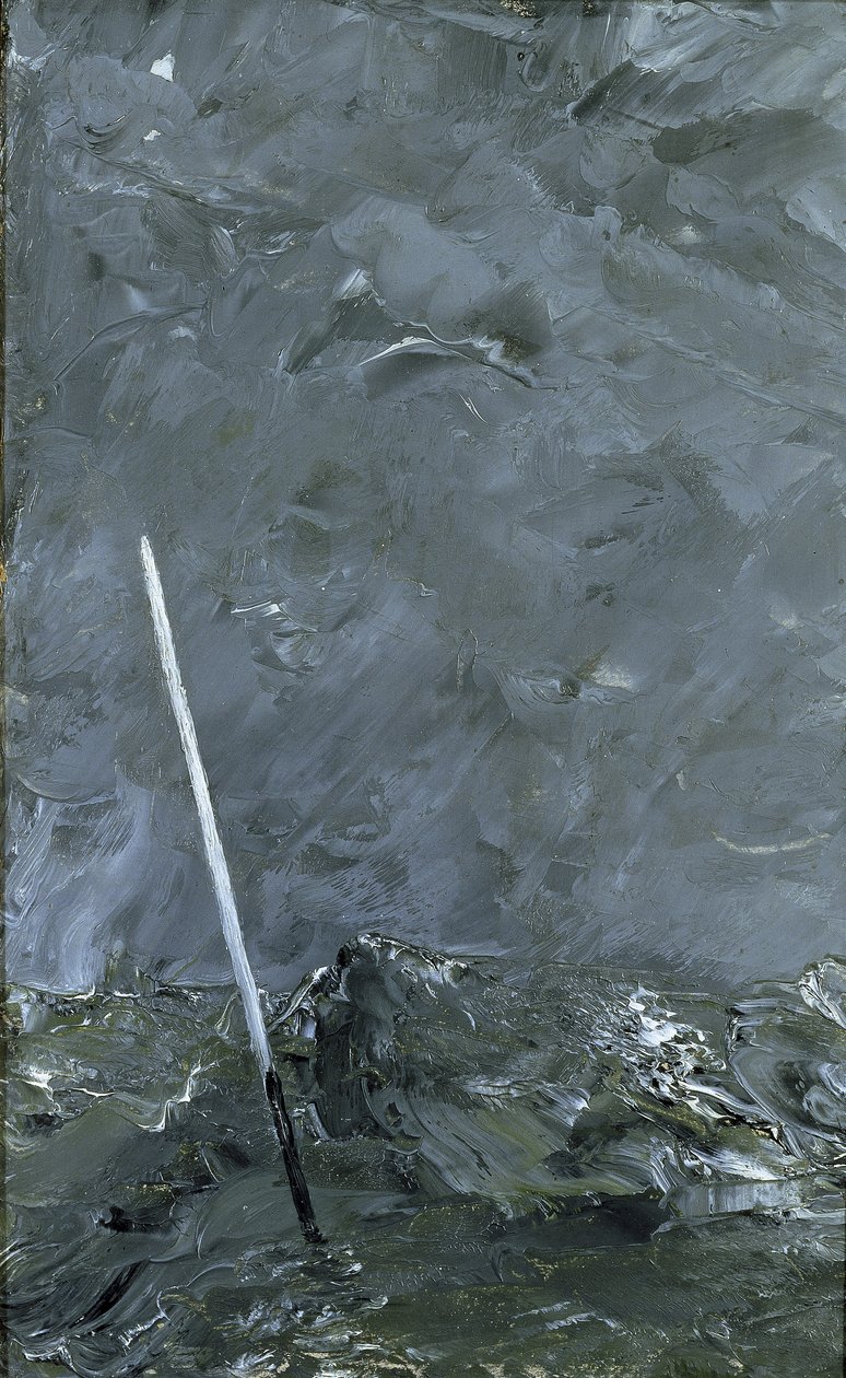 Bouřlivá mořská bóje bez horní značky, 1892 od August Johan Strindberg